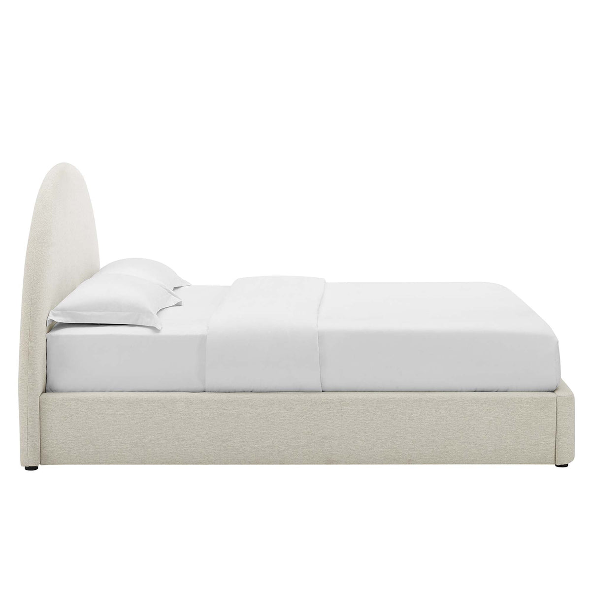 Resort Upholstered Fabric Arched Round Platform Bed by Modway, photo 5 of 44