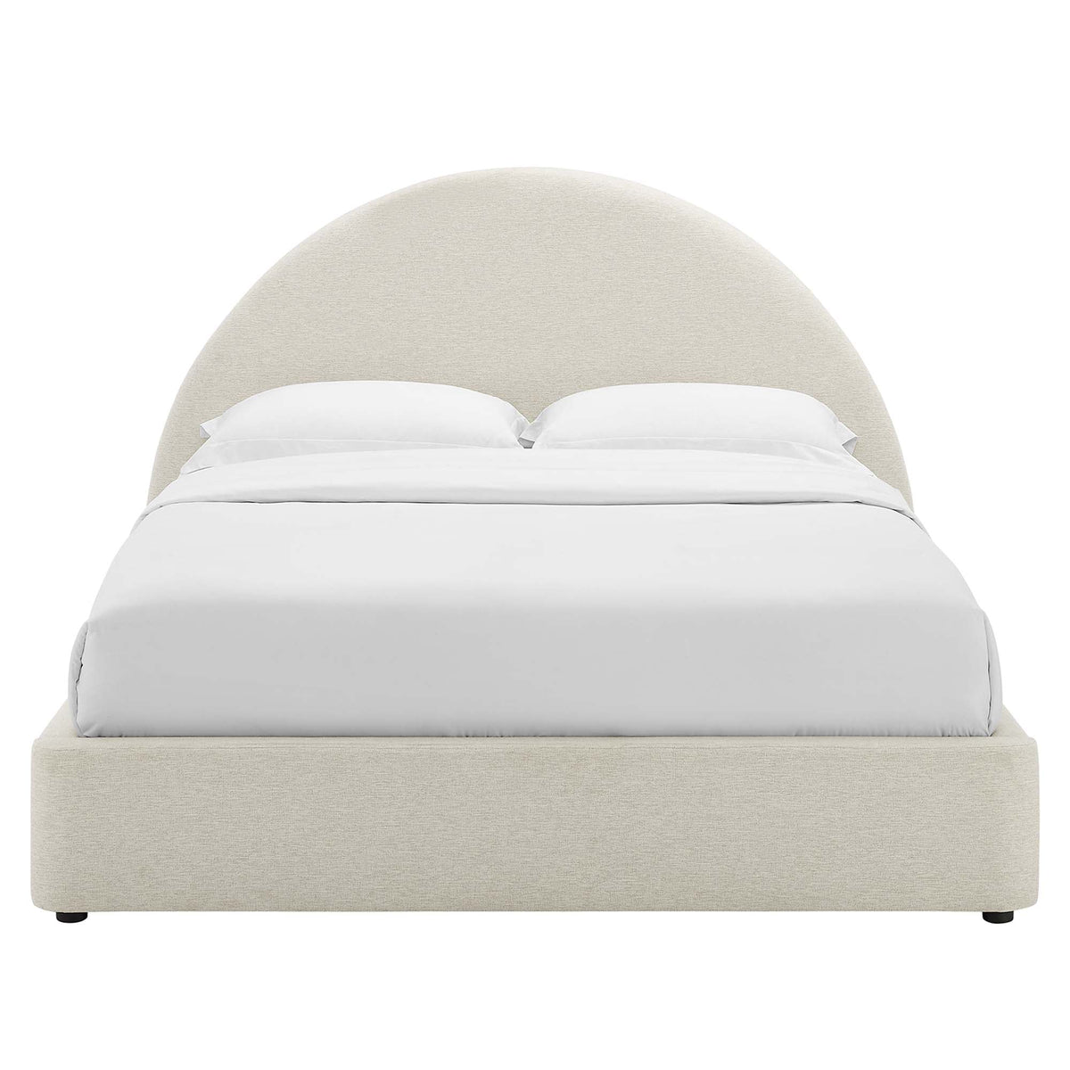 Resort Upholstered Fabric Arched Round Platform Bed by Modway, photo 6 of 44