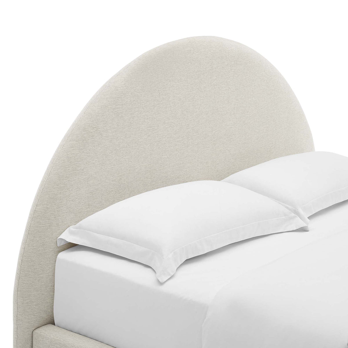 Resort Upholstered Fabric Arched Round Platform Bed by Modway, photo 7 of 44
