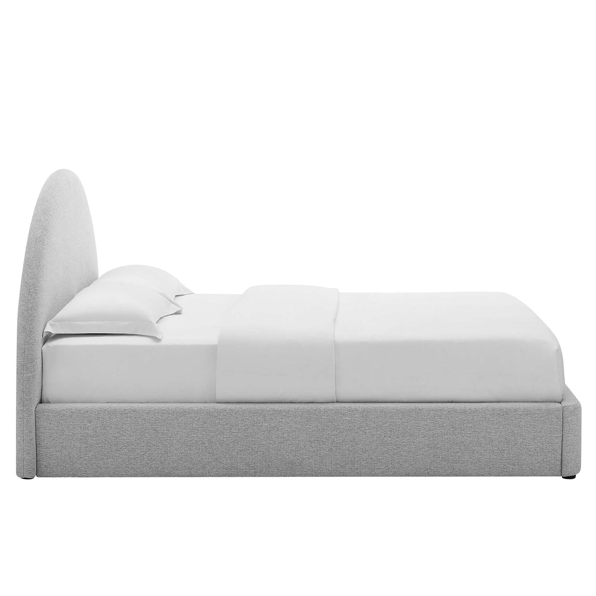 Resort Upholstered Fabric Arched Round Platform Bed by Modway, photo 14 of 44