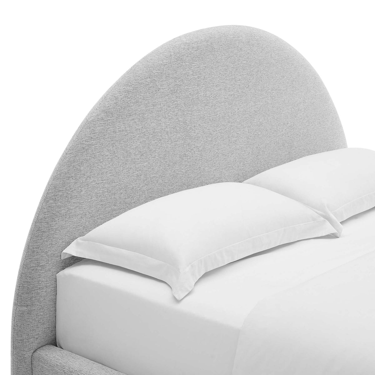 Resort Upholstered Fabric Arched Round Platform Bed by Modway, photo 16 of 44