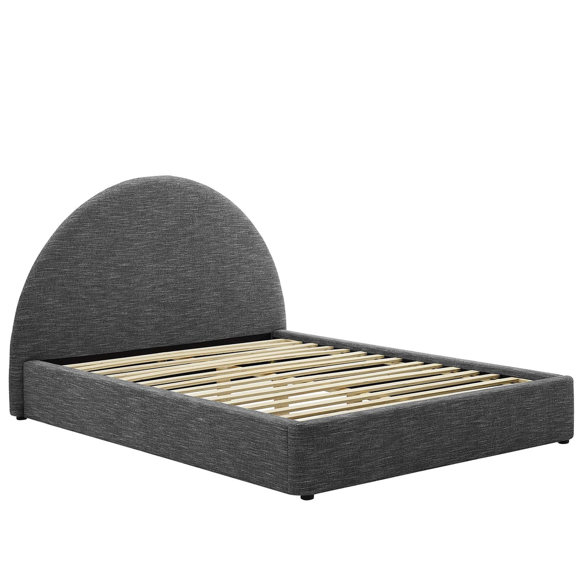 Resort Upholstered Fabric Arched Round Platform Bed by Modway, photo 22 of 44