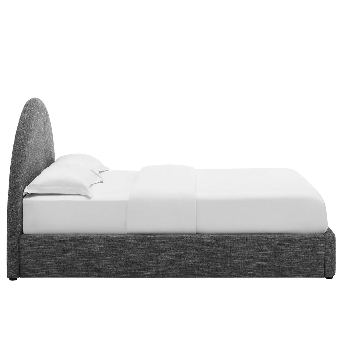Resort Upholstered Fabric Arched Round Platform Bed by Modway, photo 23 of 44
