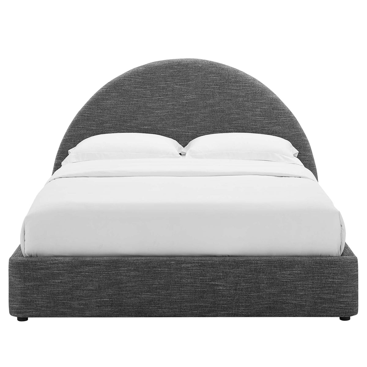 Resort Upholstered Fabric Arched Round Platform Bed by Modway, photo 24 of 44