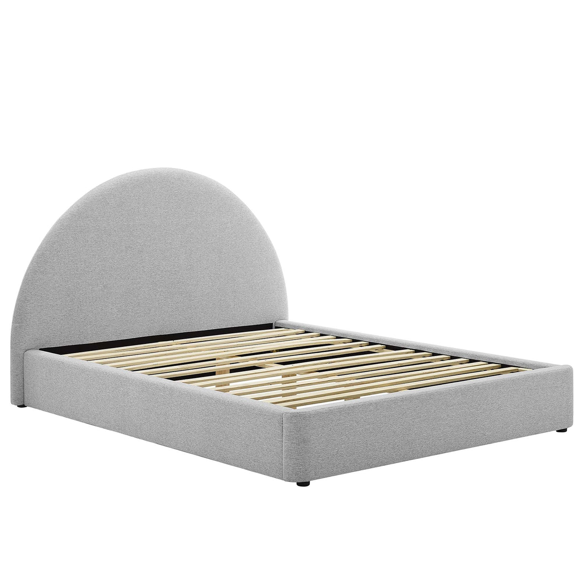 Resort Upholstered Fabric Arched Round Platform Bed by Modway, photo 40 of 44