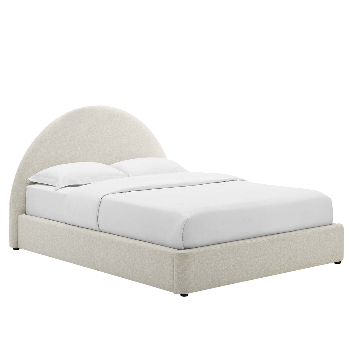 Resort Upholstered Fabric Arched Round Platform Bed by Modway, photo 42 of 44