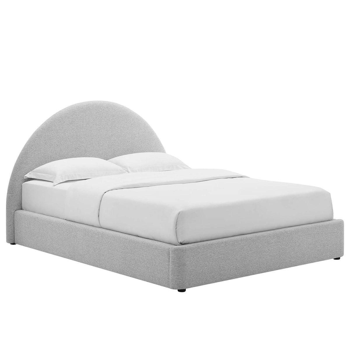 Resort Upholstered Fabric Arched Round Platform Bed by Modway, photo 43 of 44