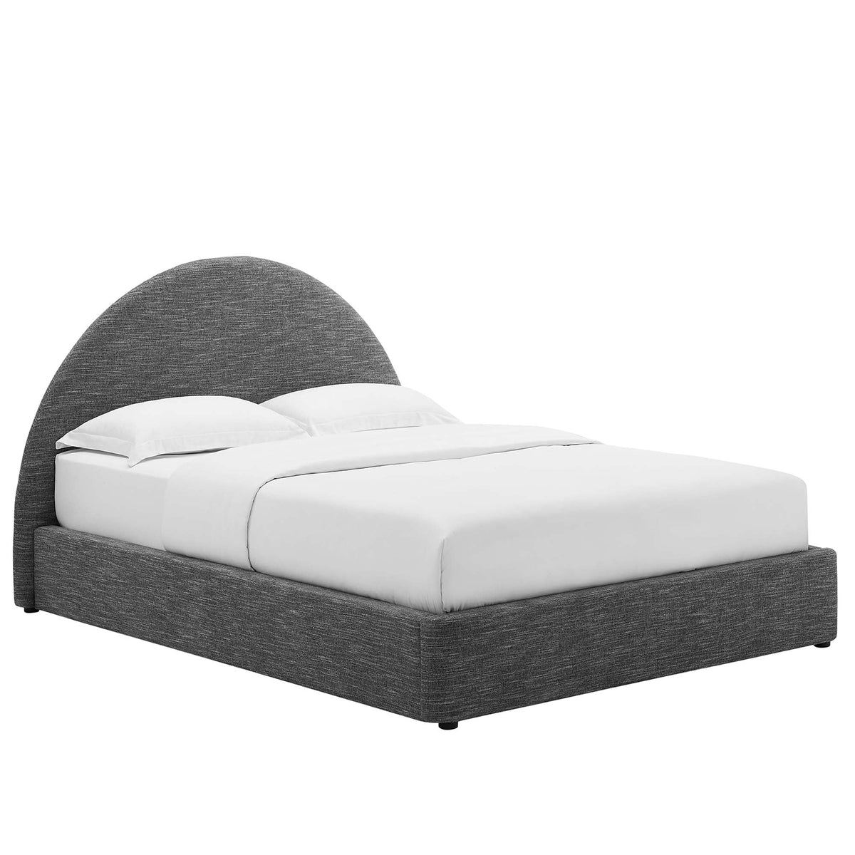 Resort Upholstered Fabric Arched Round Platform Bed by Modway, photo 44 of 44