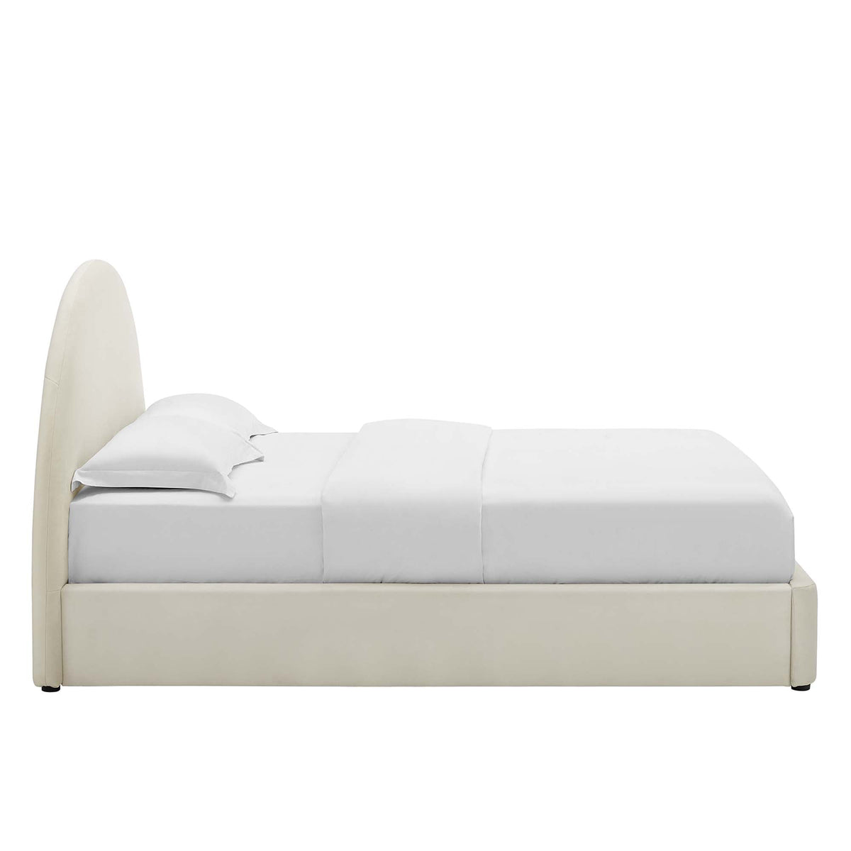 Resort Performance Velvet Arched Round King Platform Bed by Modway, photo 5 of 18