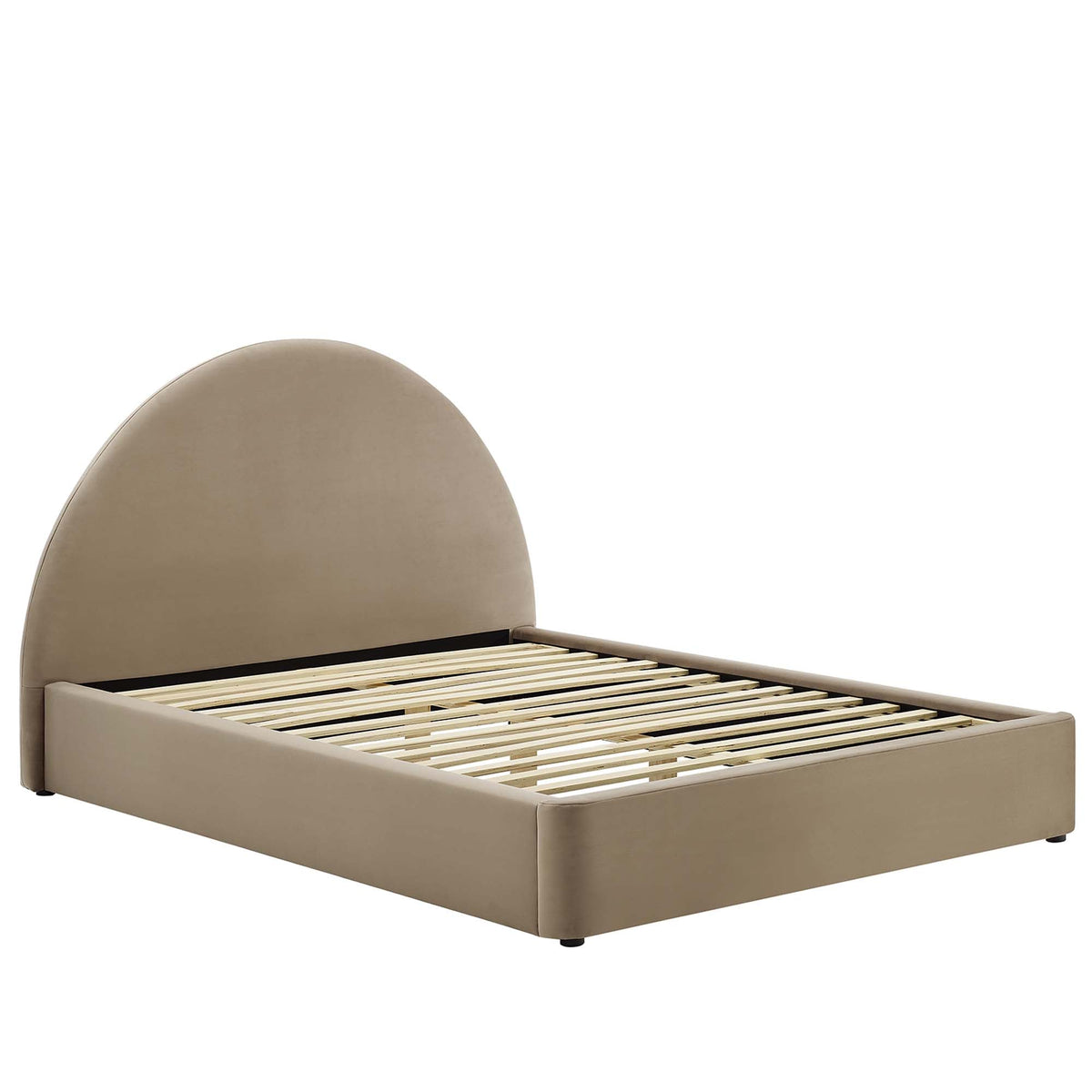 Resort Performance Velvet Arched Round King Platform Bed by Modway, photo 13 of 18