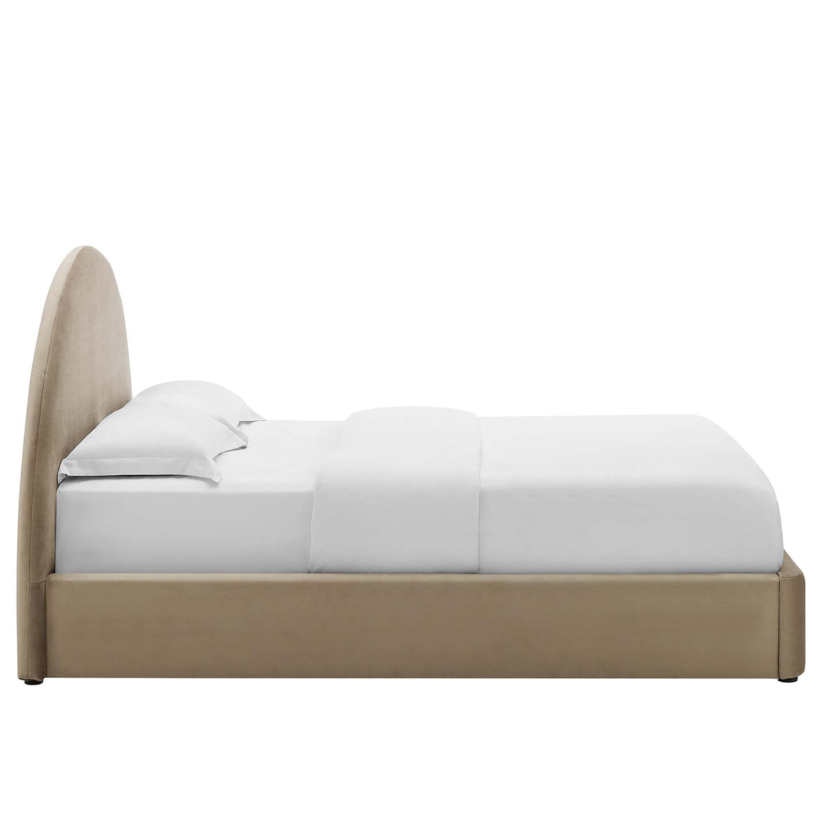 Resort Performance Velvet Arched Round King Platform Bed by Modway, photo 14 of 18