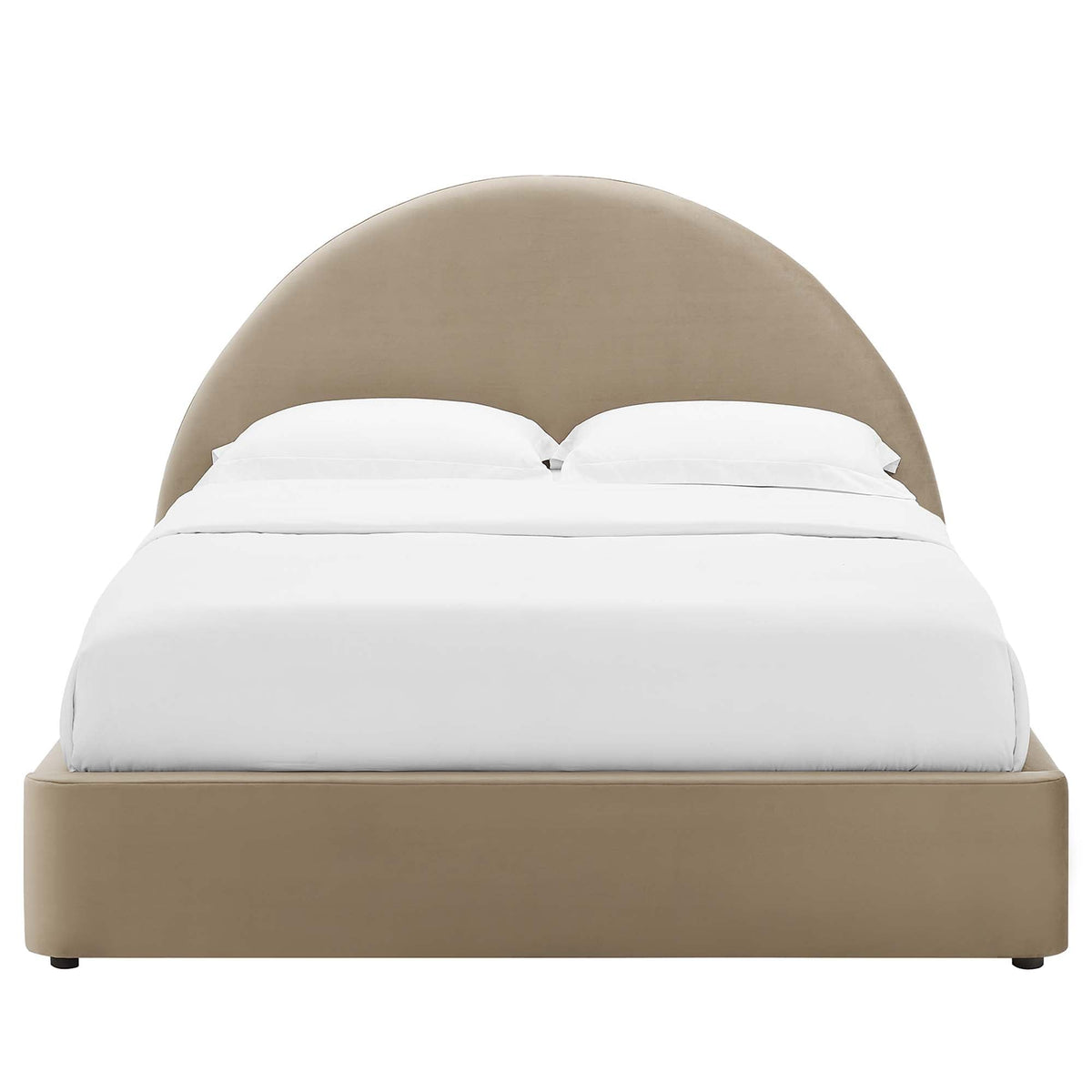 Resort Performance Velvet Arched Round King Platform Bed by Modway, photo 15 of 18