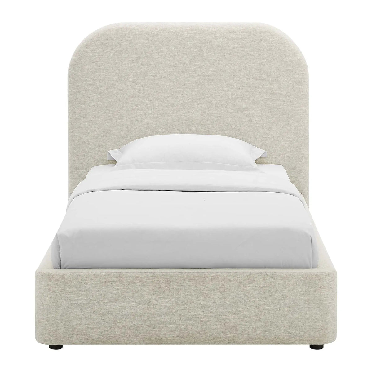 Keynote Upholstered Fabric Curved Twin Platform Bed by Modway by HouseOfZazla