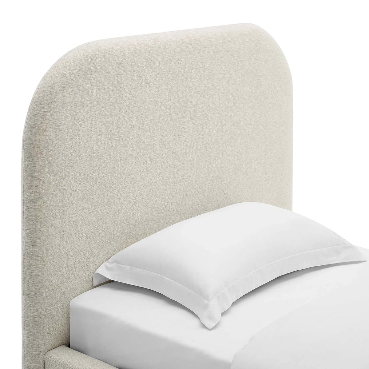 Keynote Upholstered Fabric Curved Twin Platform Bed by Modway by HouseOfZazla