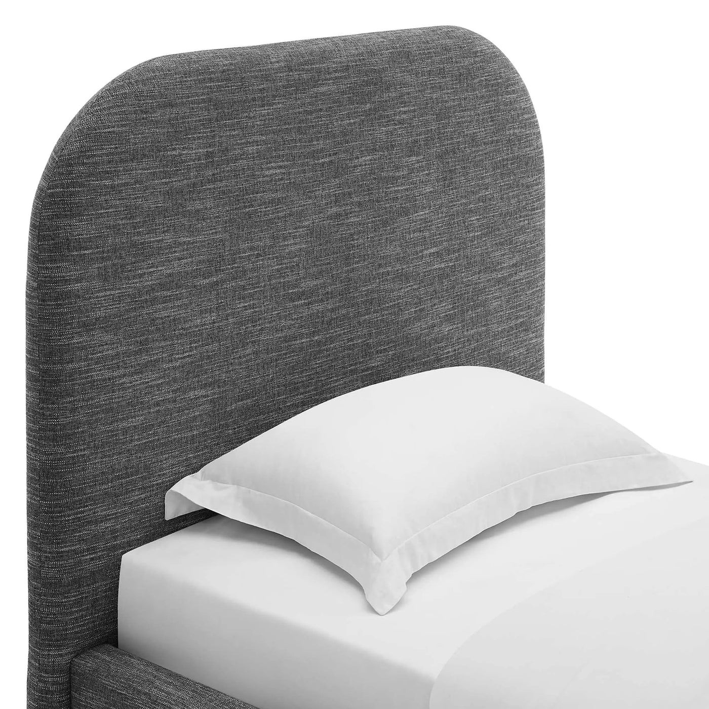 Keynote Upholstered Fabric Curved Twin Platform Bed by Modway by HouseOfZazla