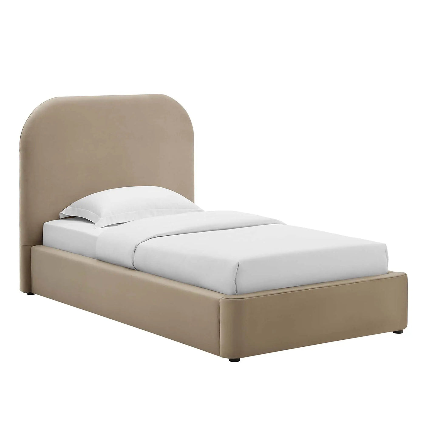 Keynote Performance Velvet Curved Twin Platform Bed by Modway by HouseOfZazla