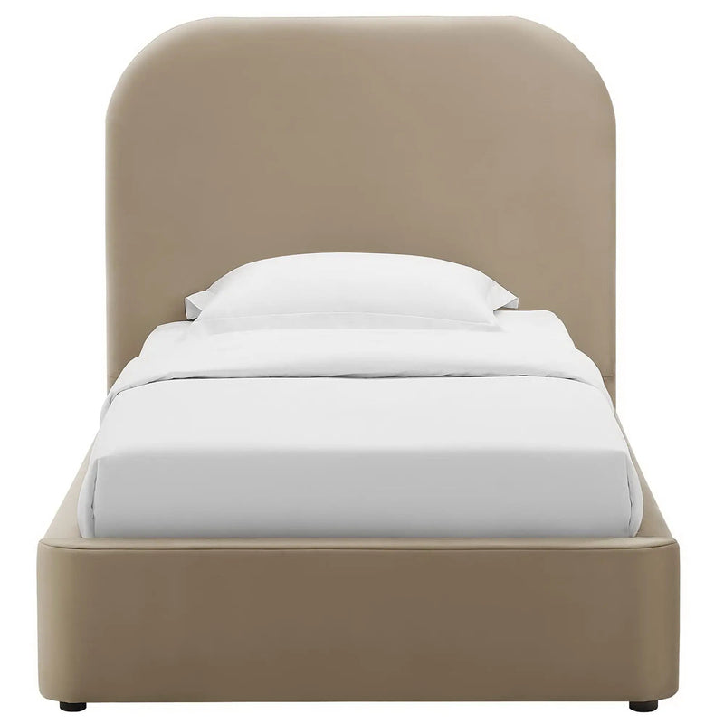 Keynote Performance Velvet Curved Twin Platform Bed by Modway by HouseOfZazla