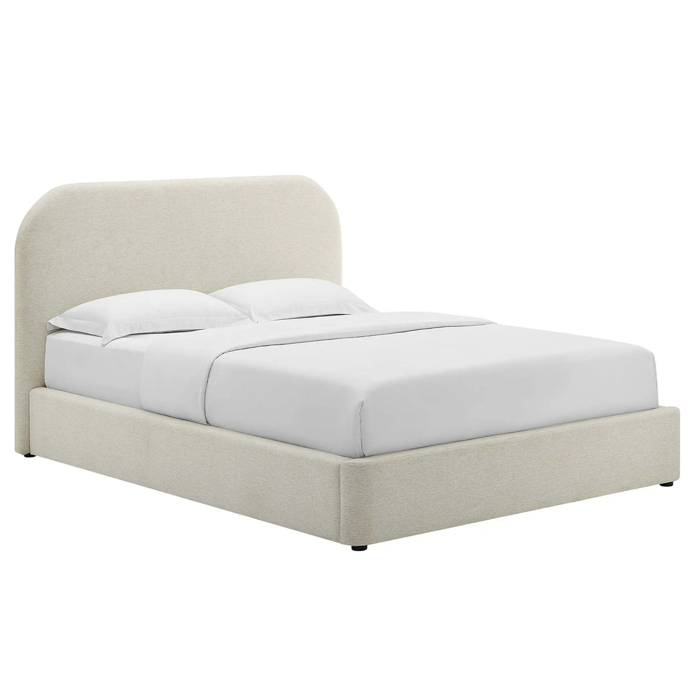 Keynote Upholstered Full Size Fabric Curved Platform Bed by Modway by HouseOfZazla