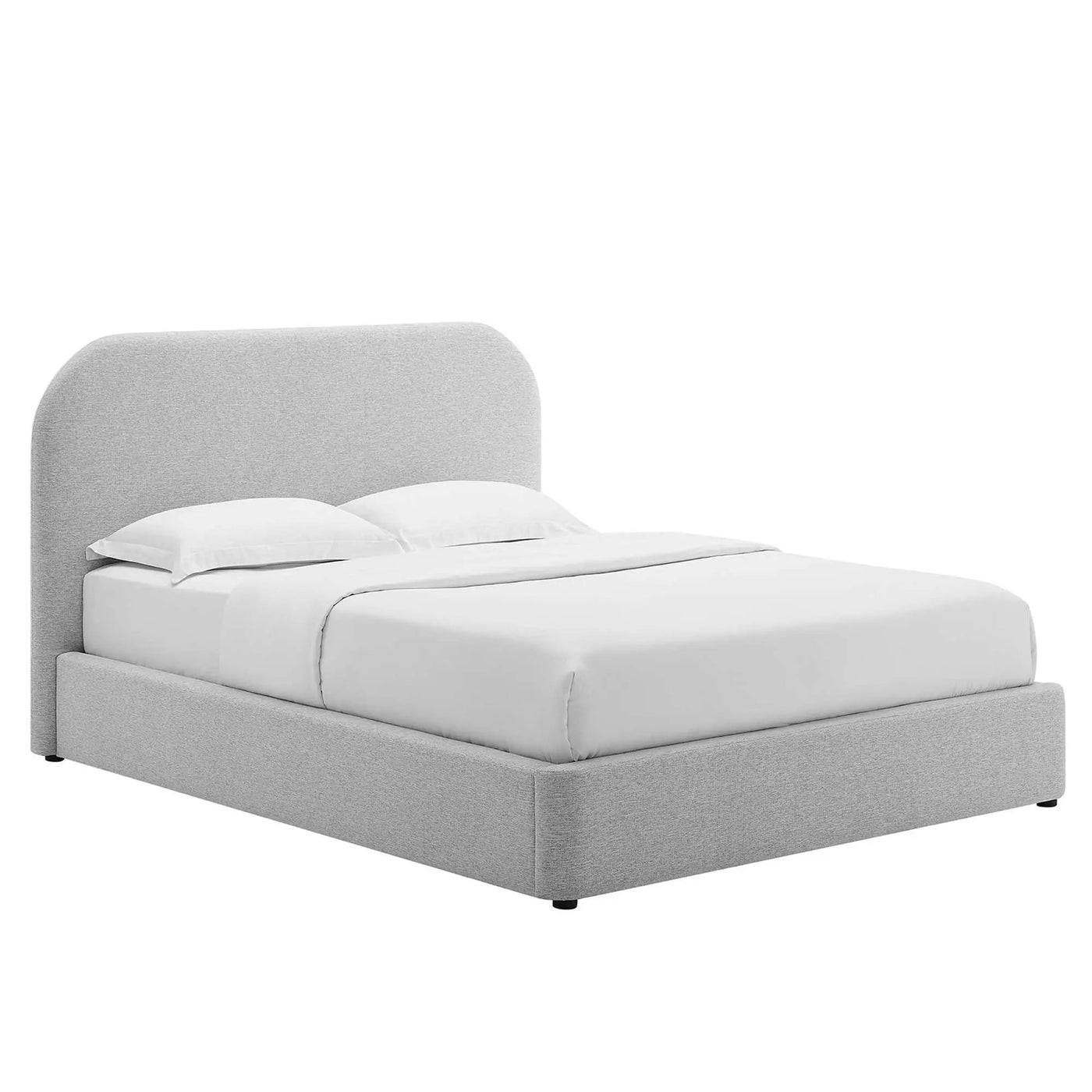 Keynote Upholstered Full Size Fabric Curved Platform Bed by Modway by HouseOfZazla