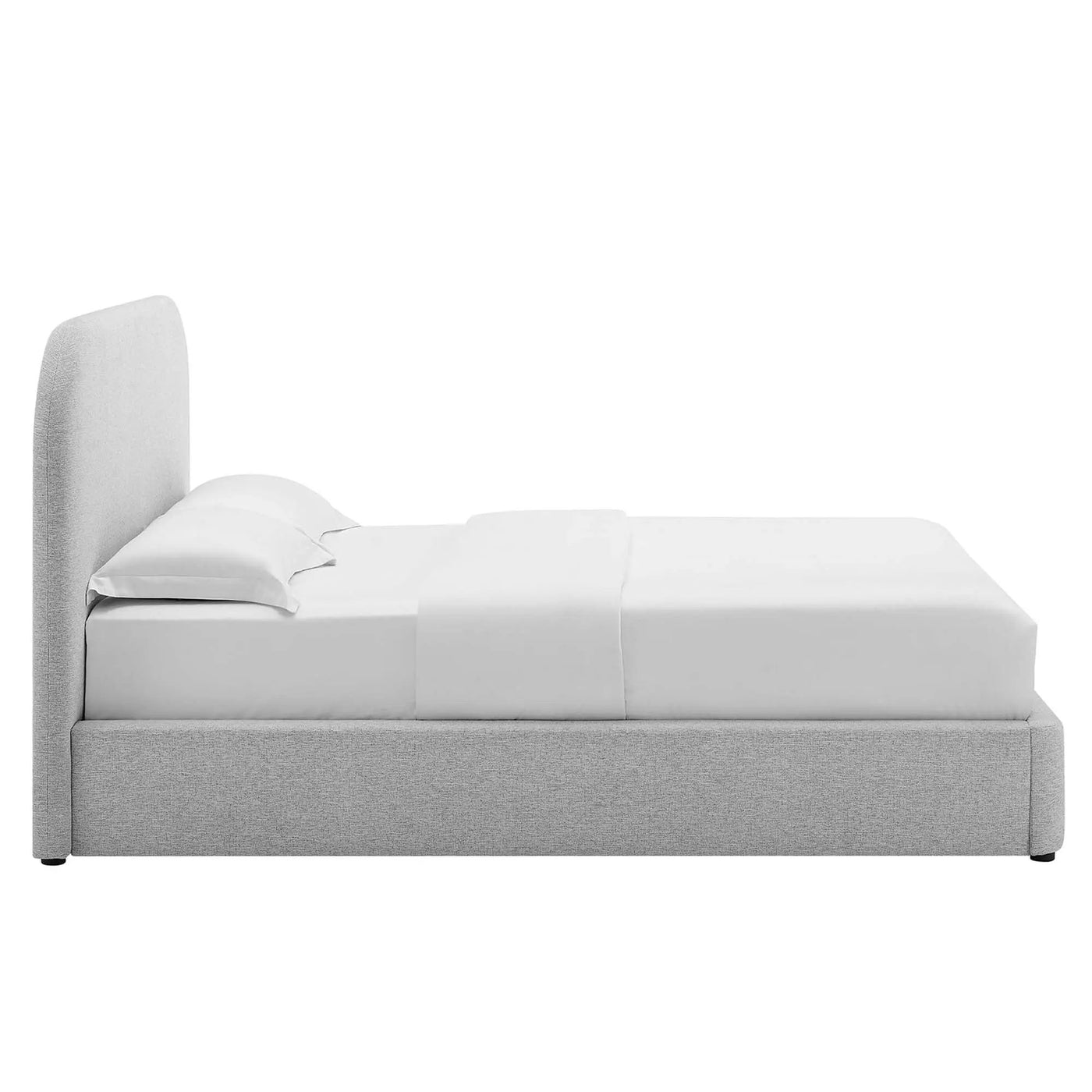 Keynote Upholstered Full Size Fabric Curved Platform Bed by Modway by HouseOfZazla