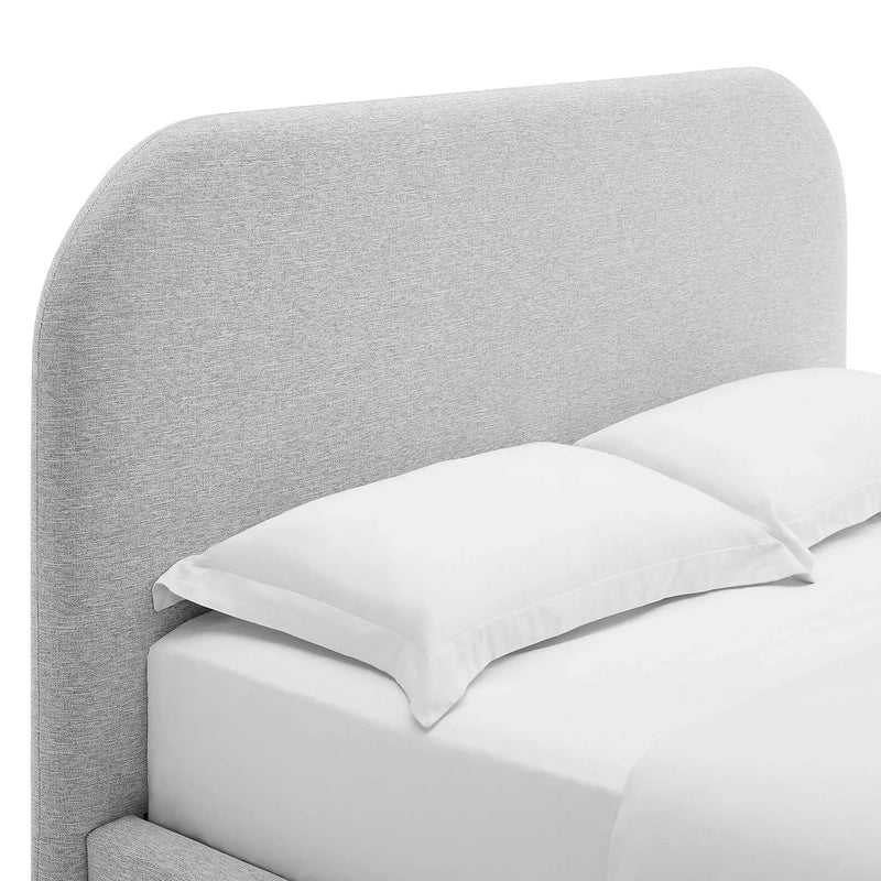 Keynote Upholstered Full Size Fabric Curved Platform Bed by Modway by HouseOfZazla