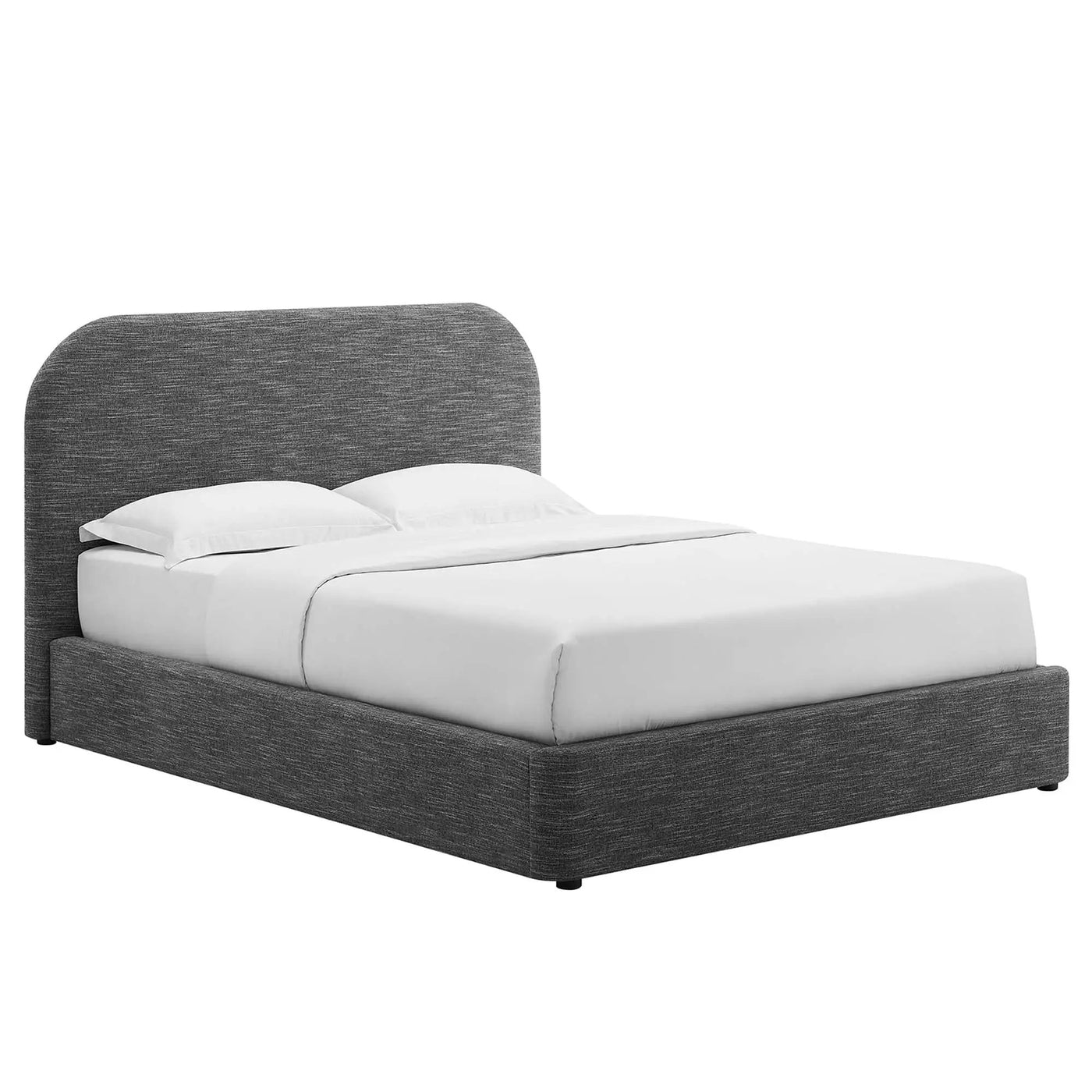 Keynote Upholstered Full Size Fabric Curved Platform Bed by Modway by HouseOfZazla