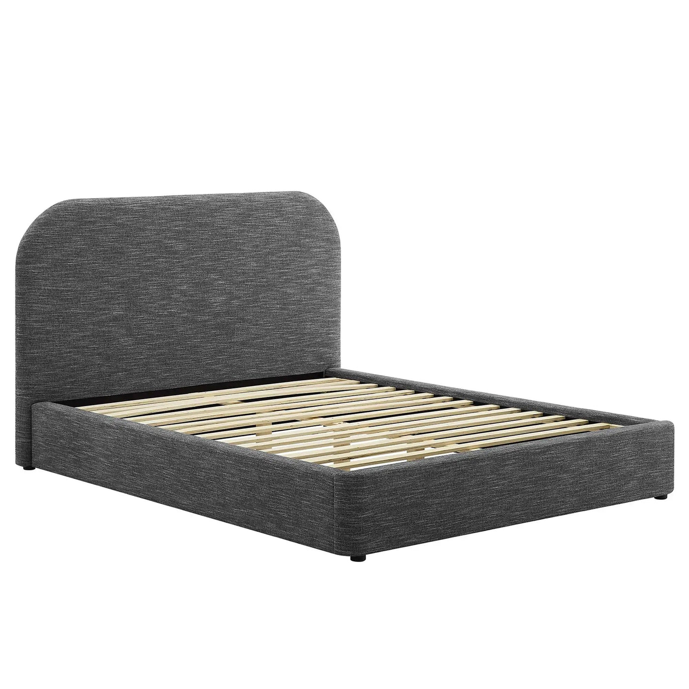 Keynote Upholstered Full Size Fabric Curved Platform Bed by Modway by HouseOfZazla