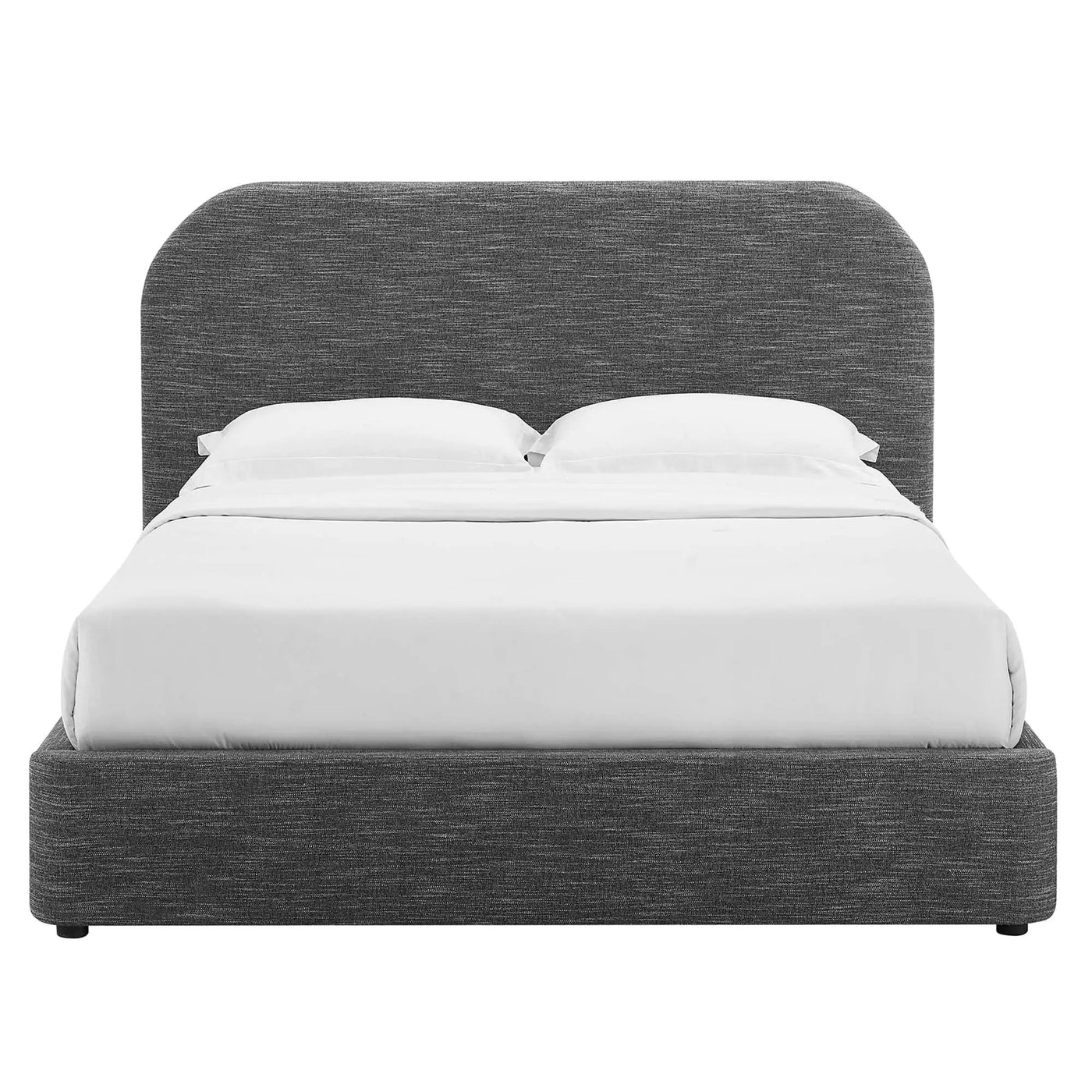 Keynote Upholstered Full Size Fabric Curved Platform Bed by Modway by HouseOfZazla