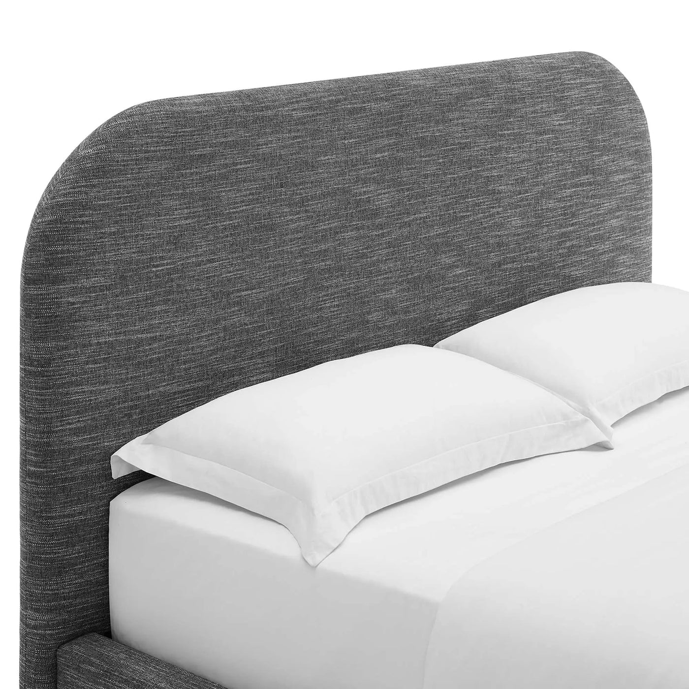 Keynote Upholstered Full Size Fabric Curved Platform Bed by Modway by HouseOfZazla