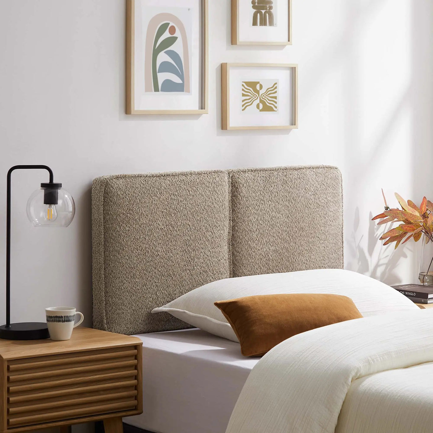 Lindee Boucle Fabric Twin Headboard by Modway by HouseOfZazla