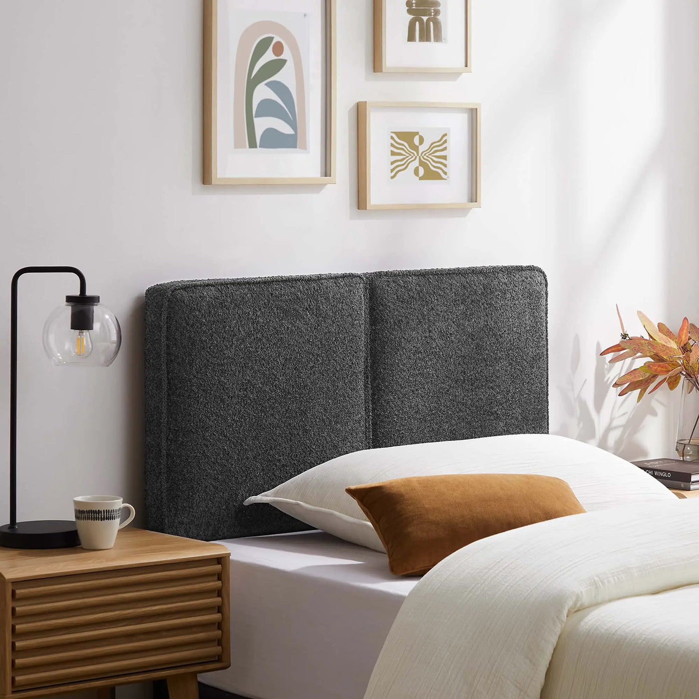 Lindee Boucle Fabric Twin Headboard by Modway by HouseOfZazla