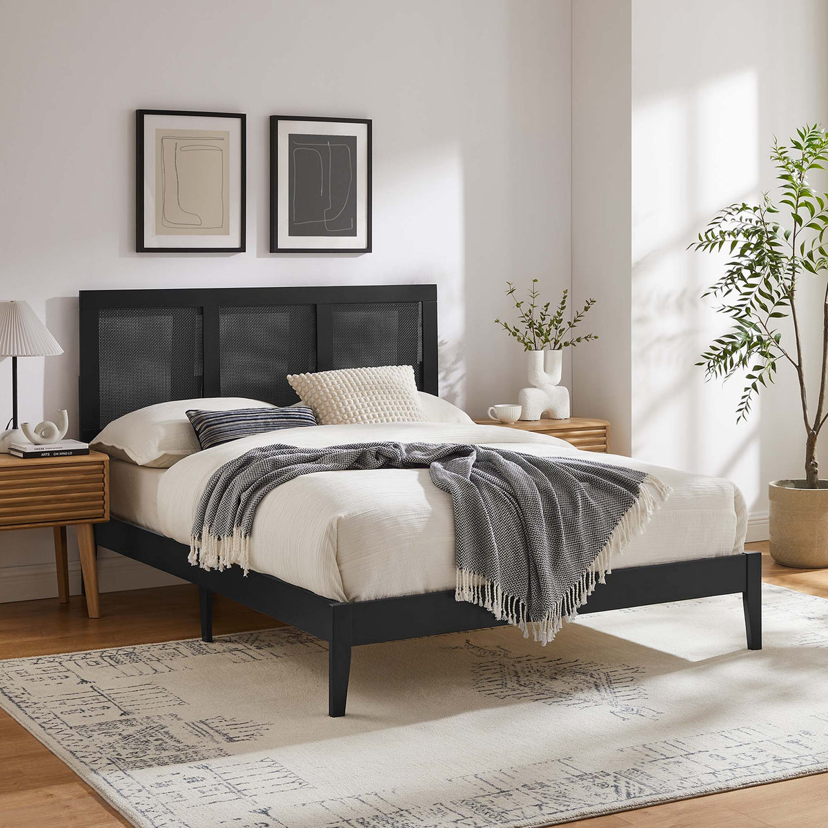 Sirocco Rattan and Wood Platform Bed by Modway, photo 10 of 42