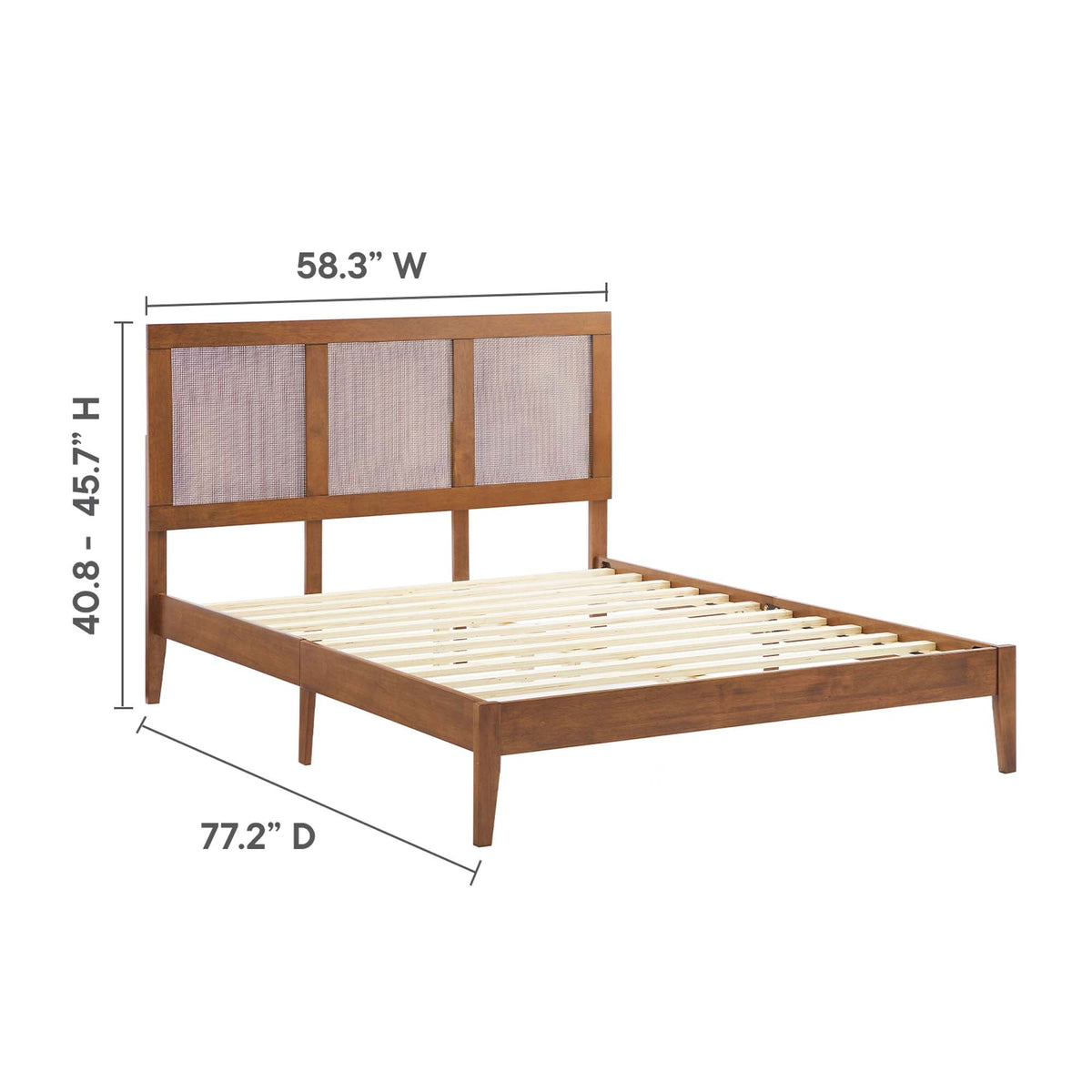 Sirocco Rattan and Wood Platform Bed by Modway, photo 15 of 42