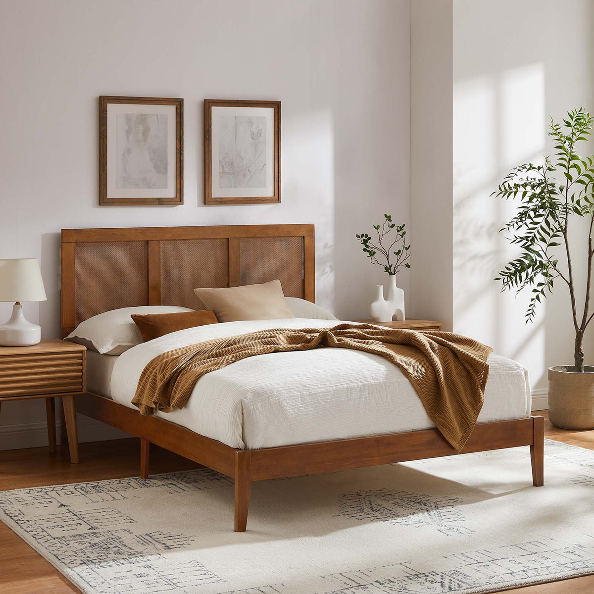 Sirocco Rattan and Wood Platform Bed by Modway, photo 22 of 42