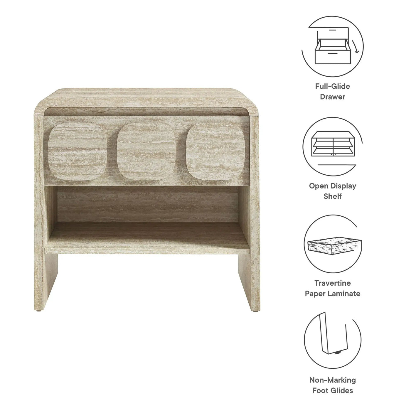 Toscana 1-Drawer Nightstand by Modway by HouseOfZazla