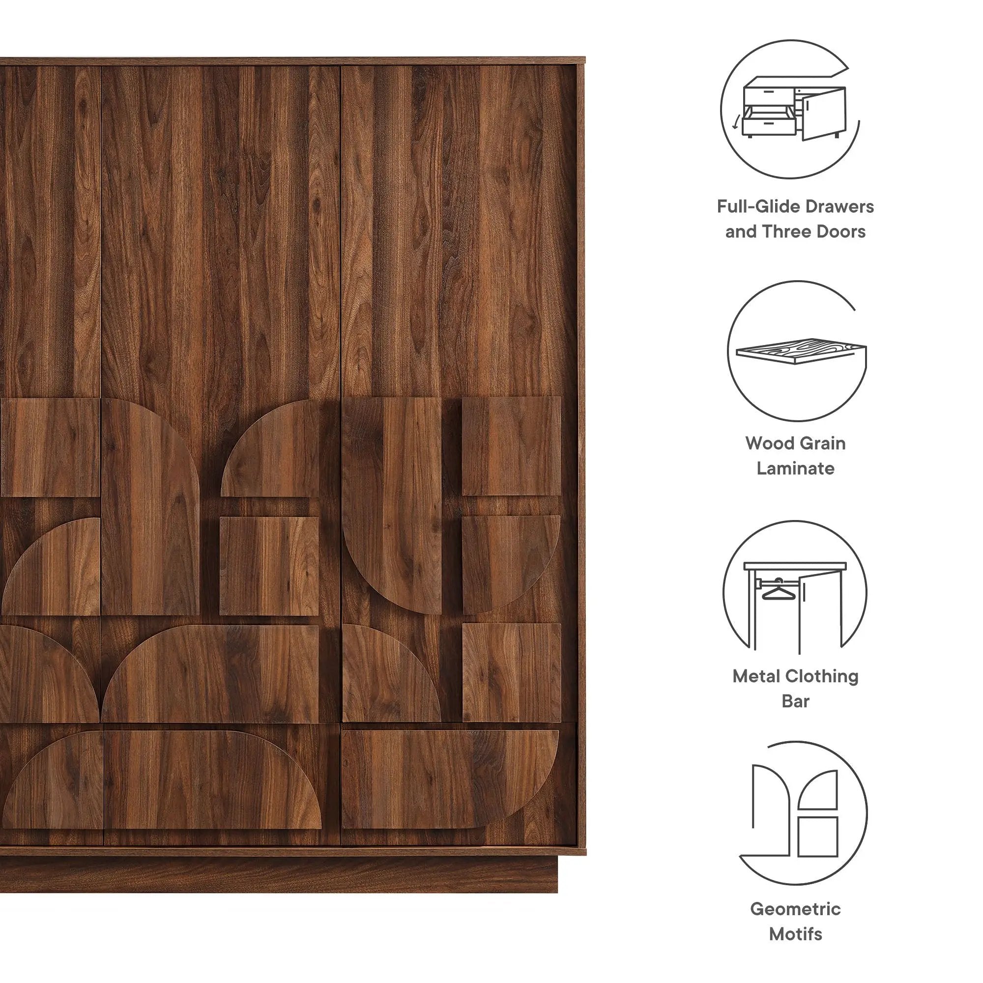 Bulwark 3-Door Wardrobe Closet by Modway by HouseOfZazla