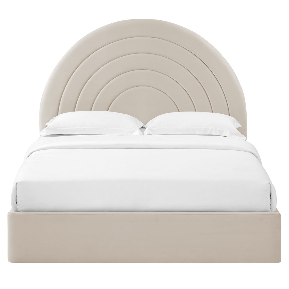 Solana Arched Performance Velvet Full Platform Bed by Modway, photo 6 of 40