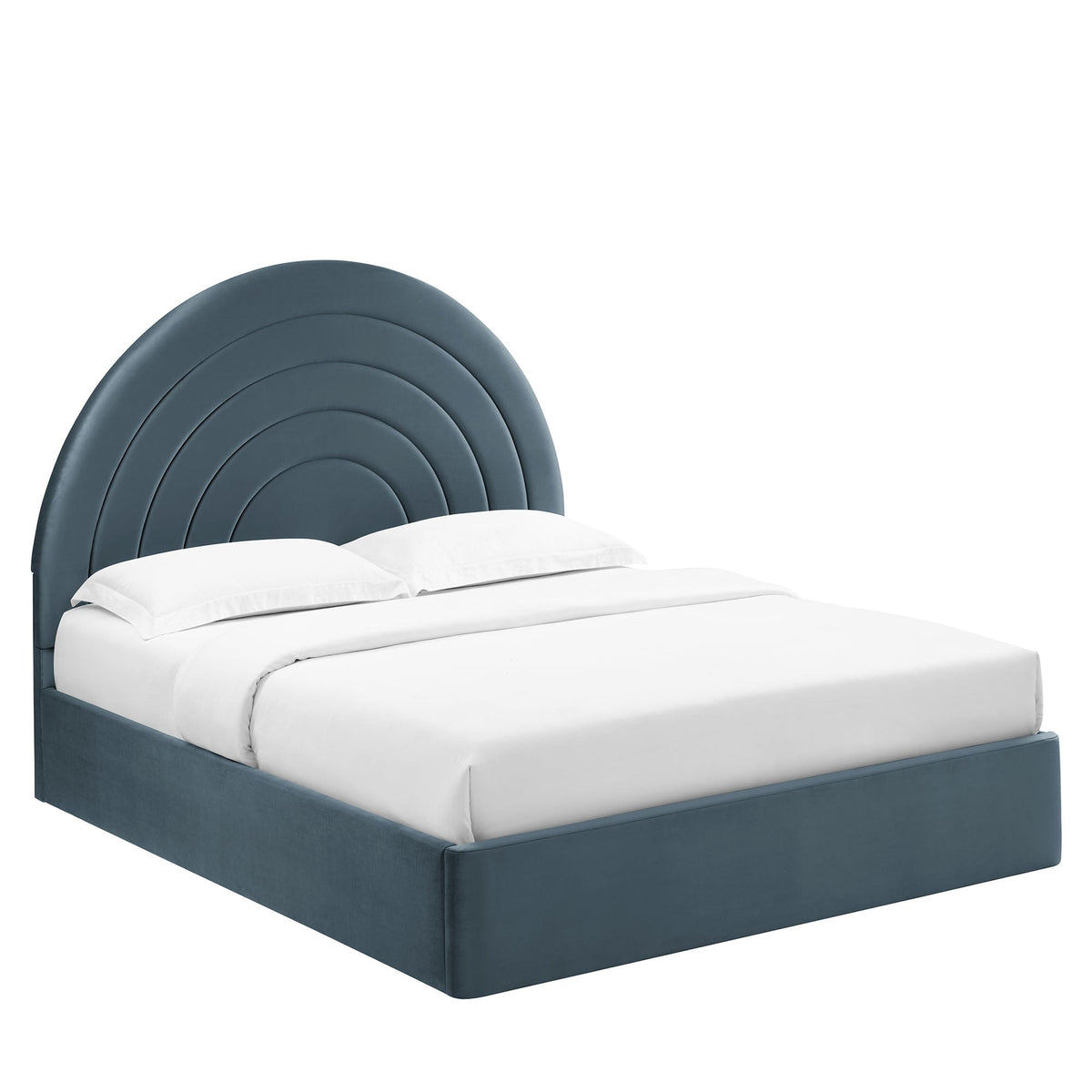Solana Arched Performance Velvet Full Platform Bed by Modway, photo 10 of 40