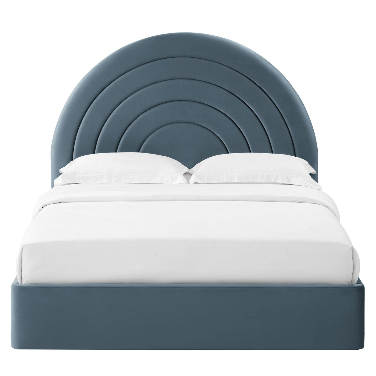 Solana Arched Performance Velvet Full Platform Bed by Modway, photo 15 of 40