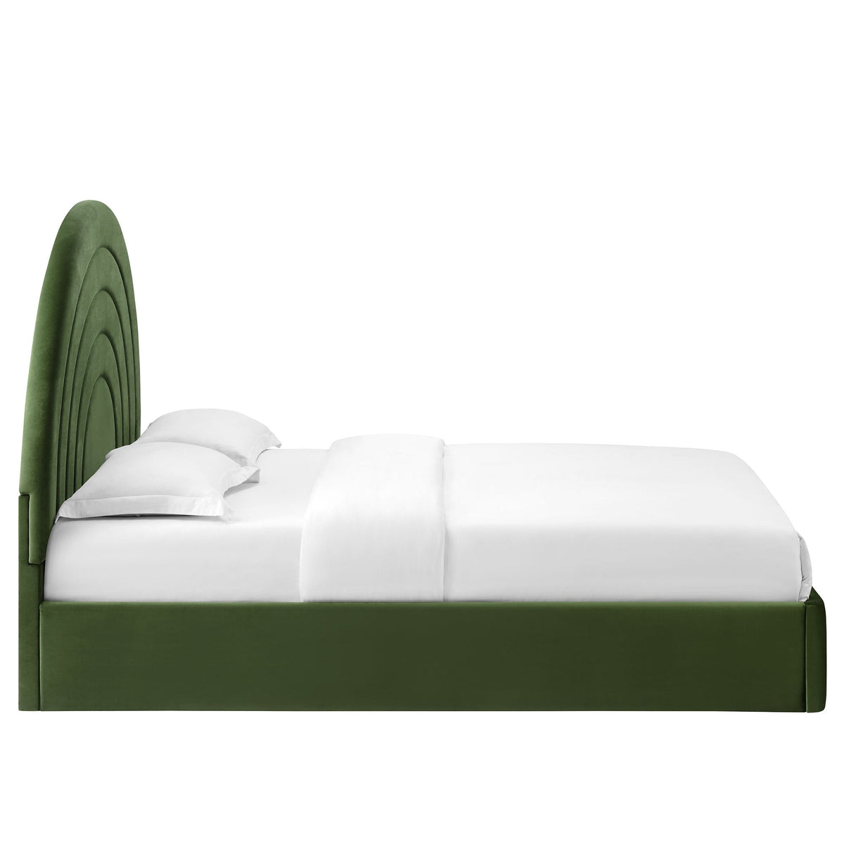 Solana Arched Performance Velvet Full Platform Bed by Modway, photo 23 of 40