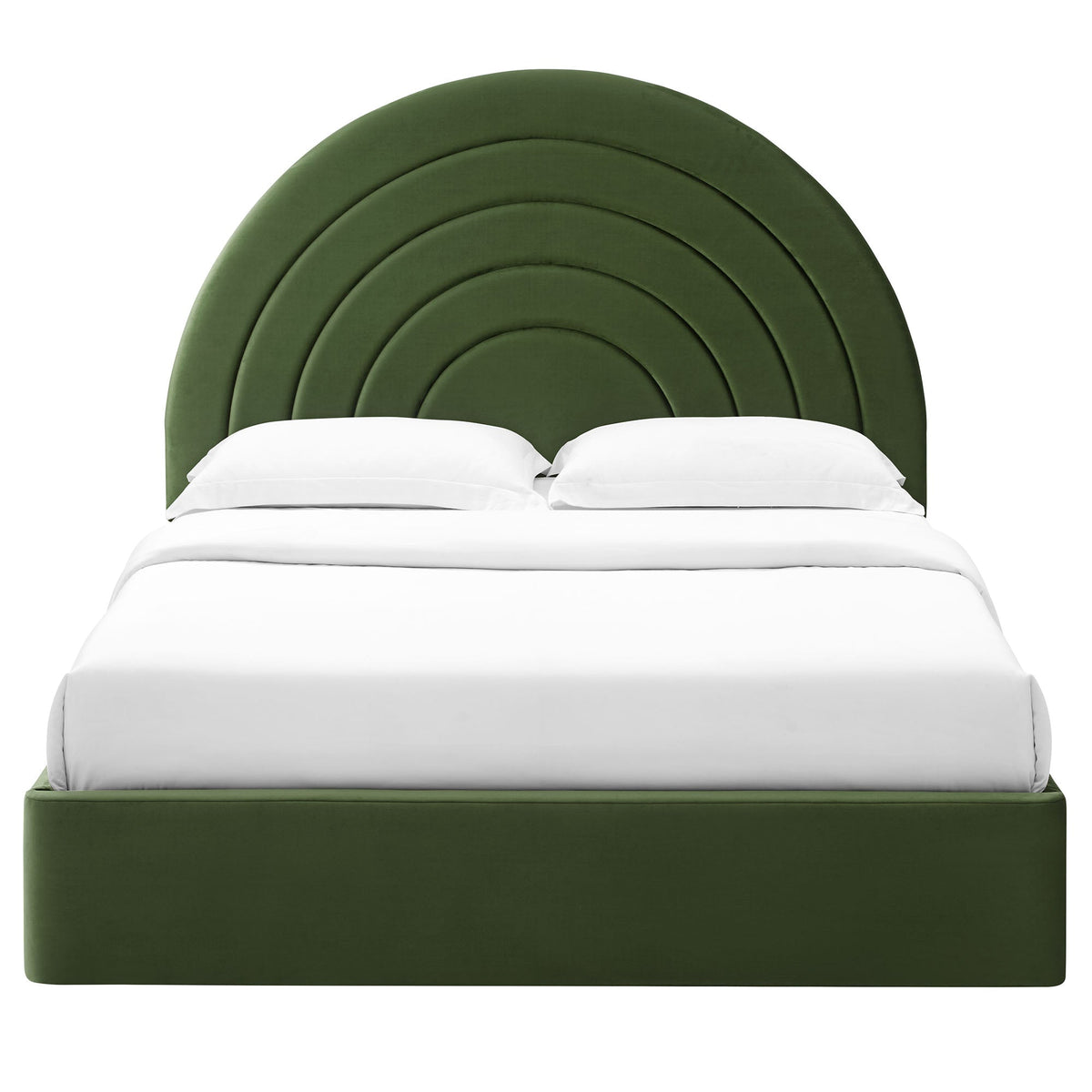 Solana Arched Performance Velvet Full Platform Bed by Modway, photo 24 of 40
