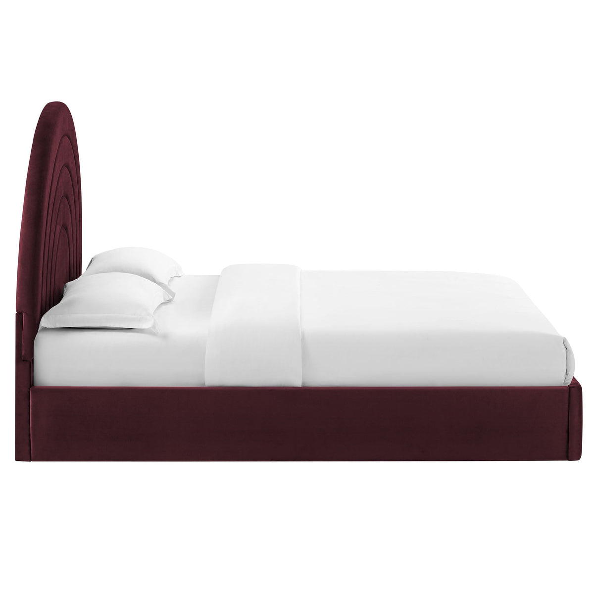 Solana Arched Performance Velvet Full Platform Bed by Modway, photo 32 of 40