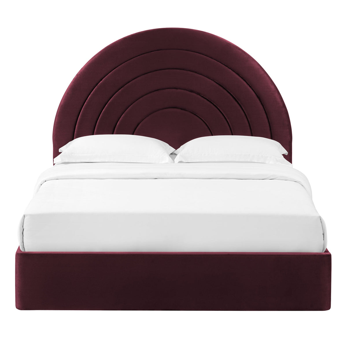 Solana Arched Performance Velvet Full Platform Bed by Modway, photo 33 of 40