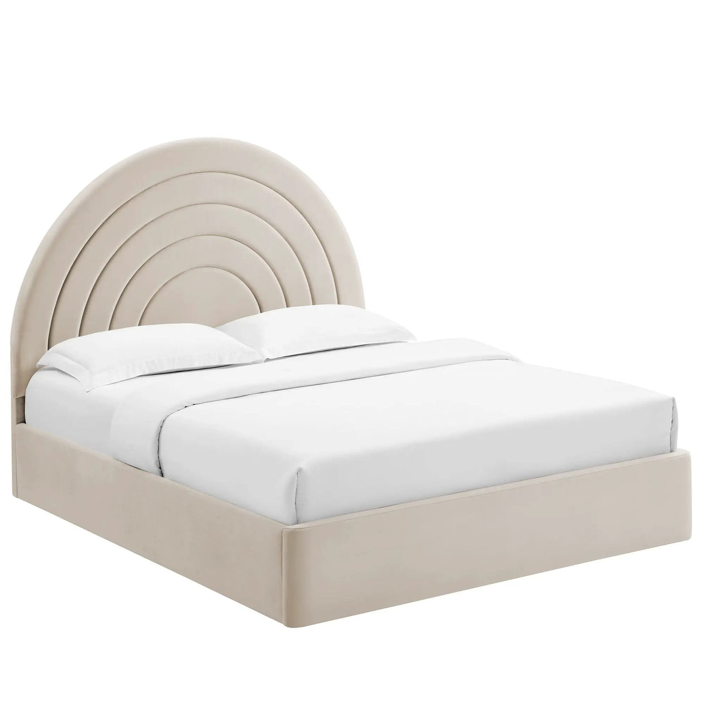 Solana Arched Performance Velvet Queen Platform Bed by Modway by HouseOfZazla