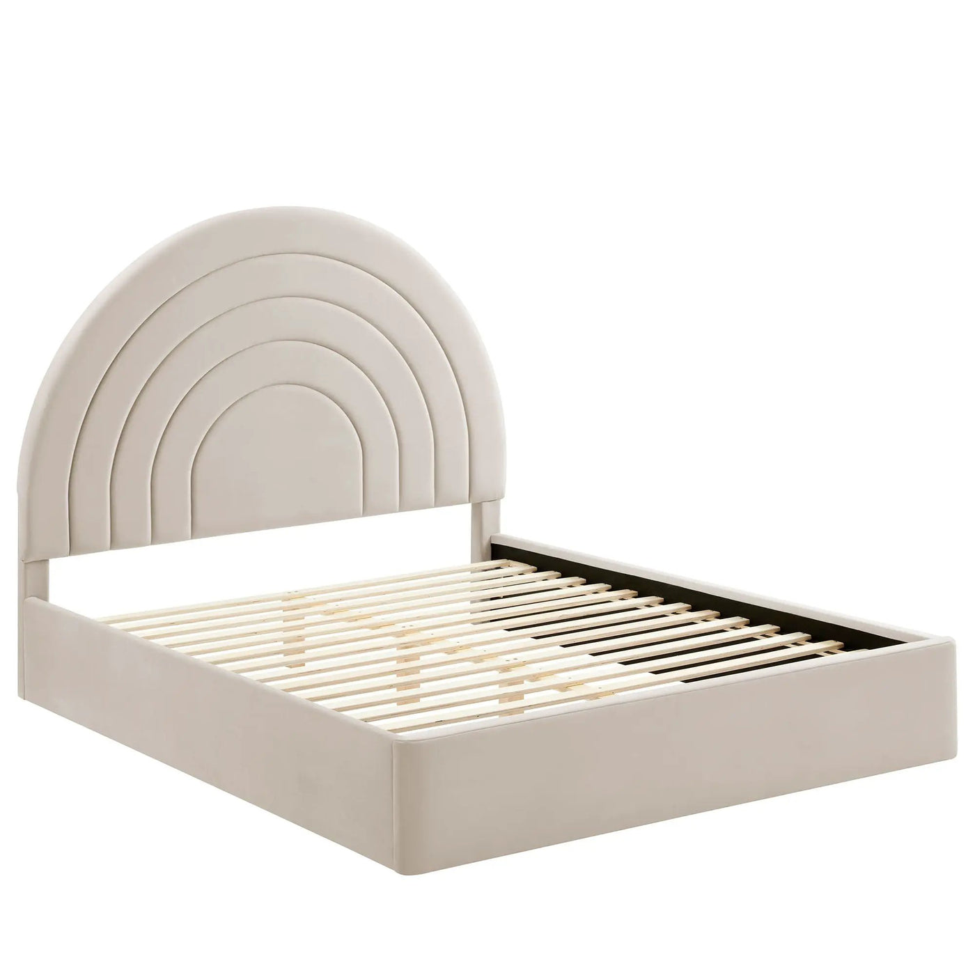 Solana Arched Performance Velvet Queen Platform Bed by Modway by HouseOfZazla