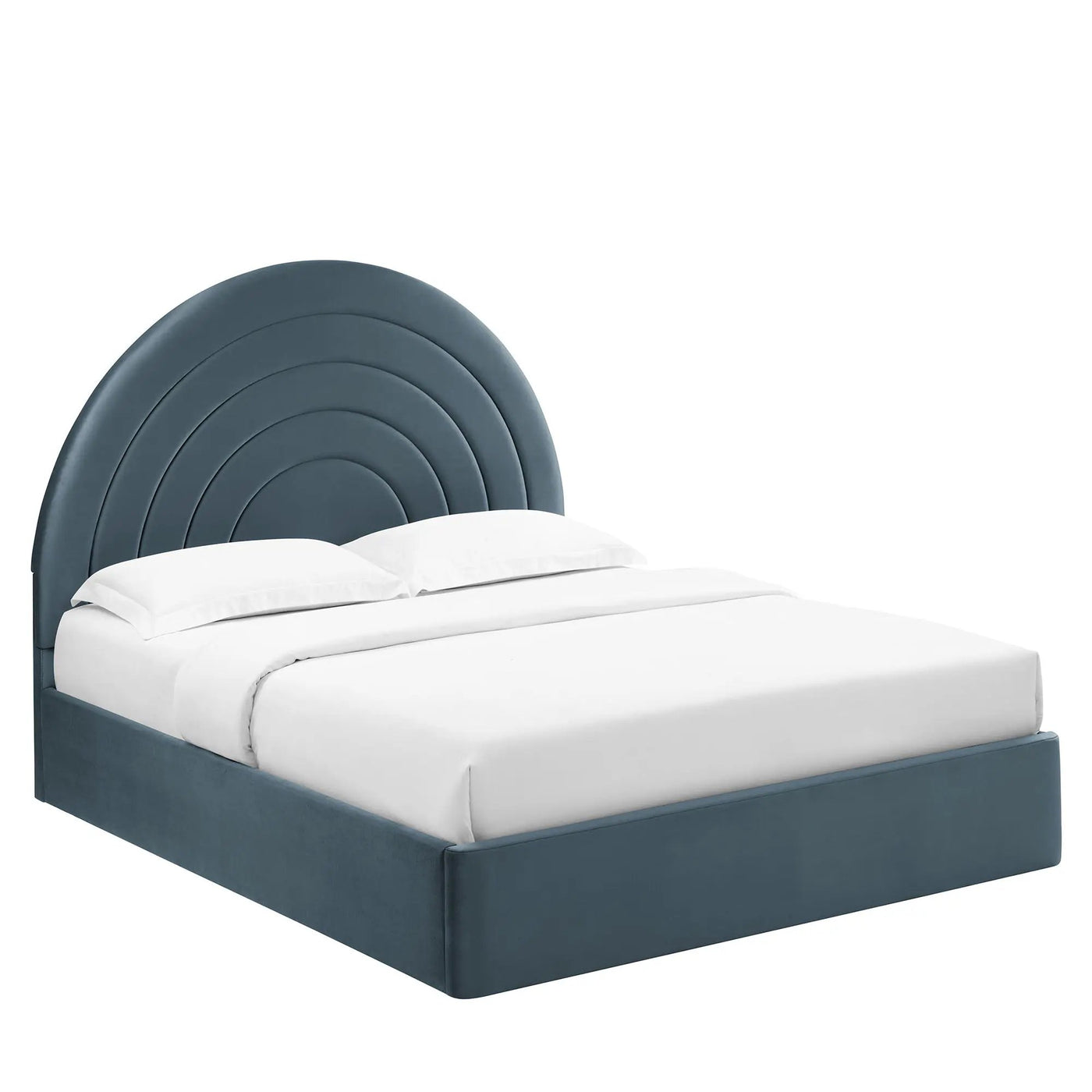 Solana Arched Performance Velvet Queen Platform Bed by Modway by HouseOfZazla