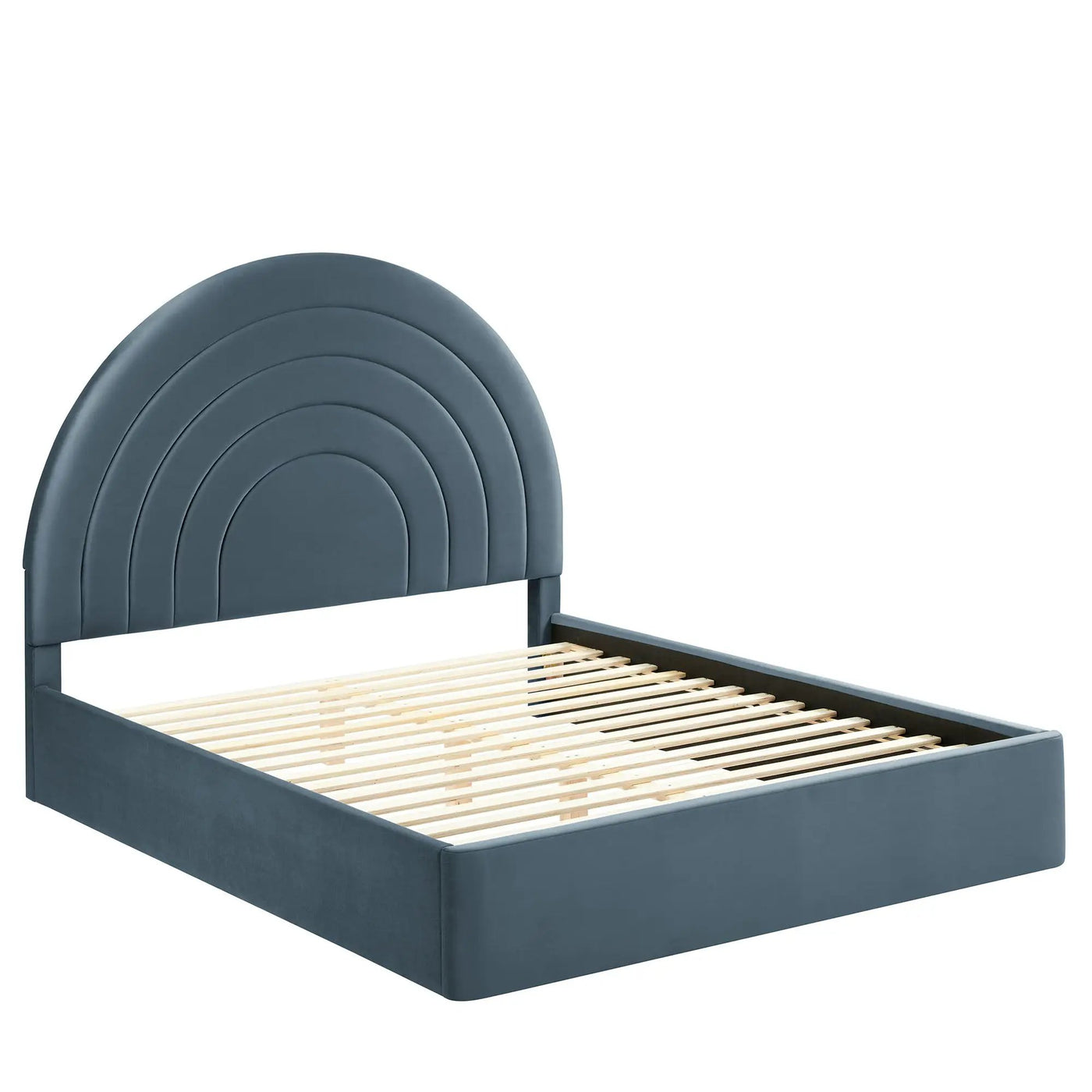 Solana Arched Performance Velvet Queen Platform Bed by Modway by HouseOfZazla