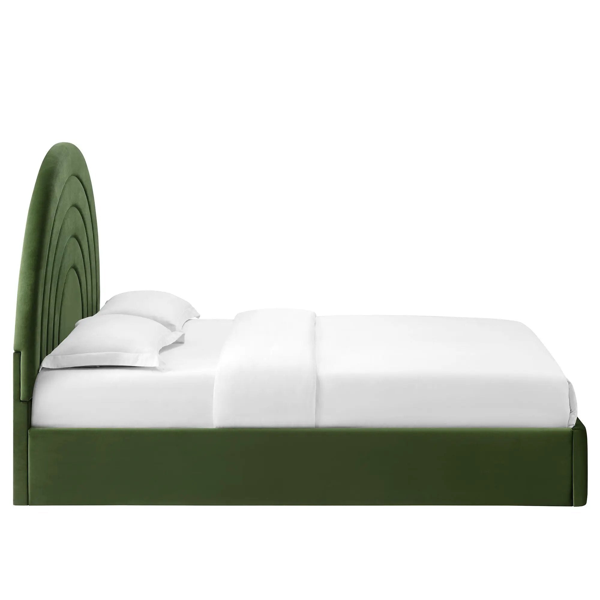 Solana Arched Performance Velvet Queen Platform Bed by Modway by HouseOfZazla
