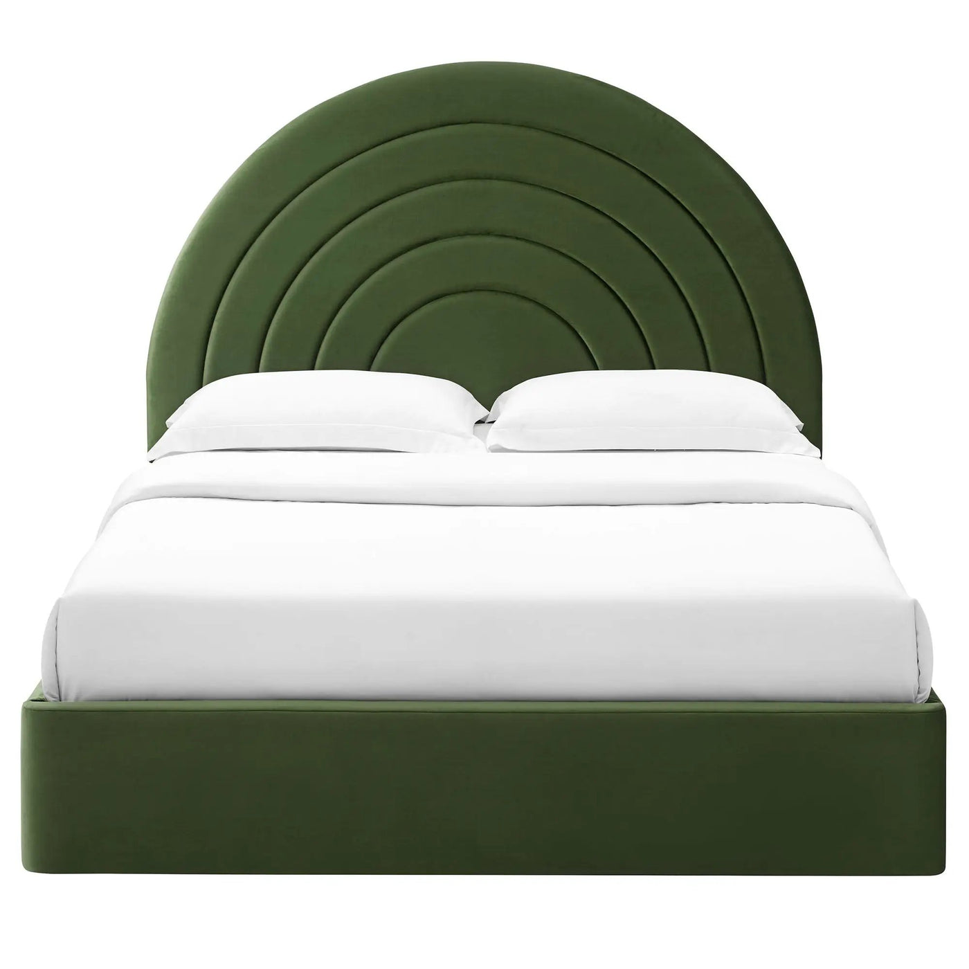Solana Arched Performance Velvet Queen Platform Bed by Modway by HouseOfZazla