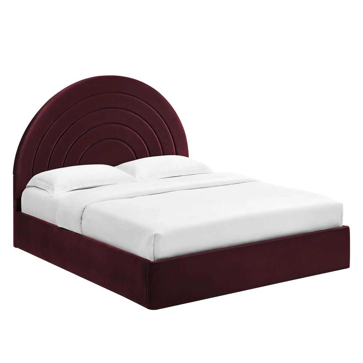 Solana Arched Performance Velvet Queen Platform Bed by Modway by HouseOfZazla
